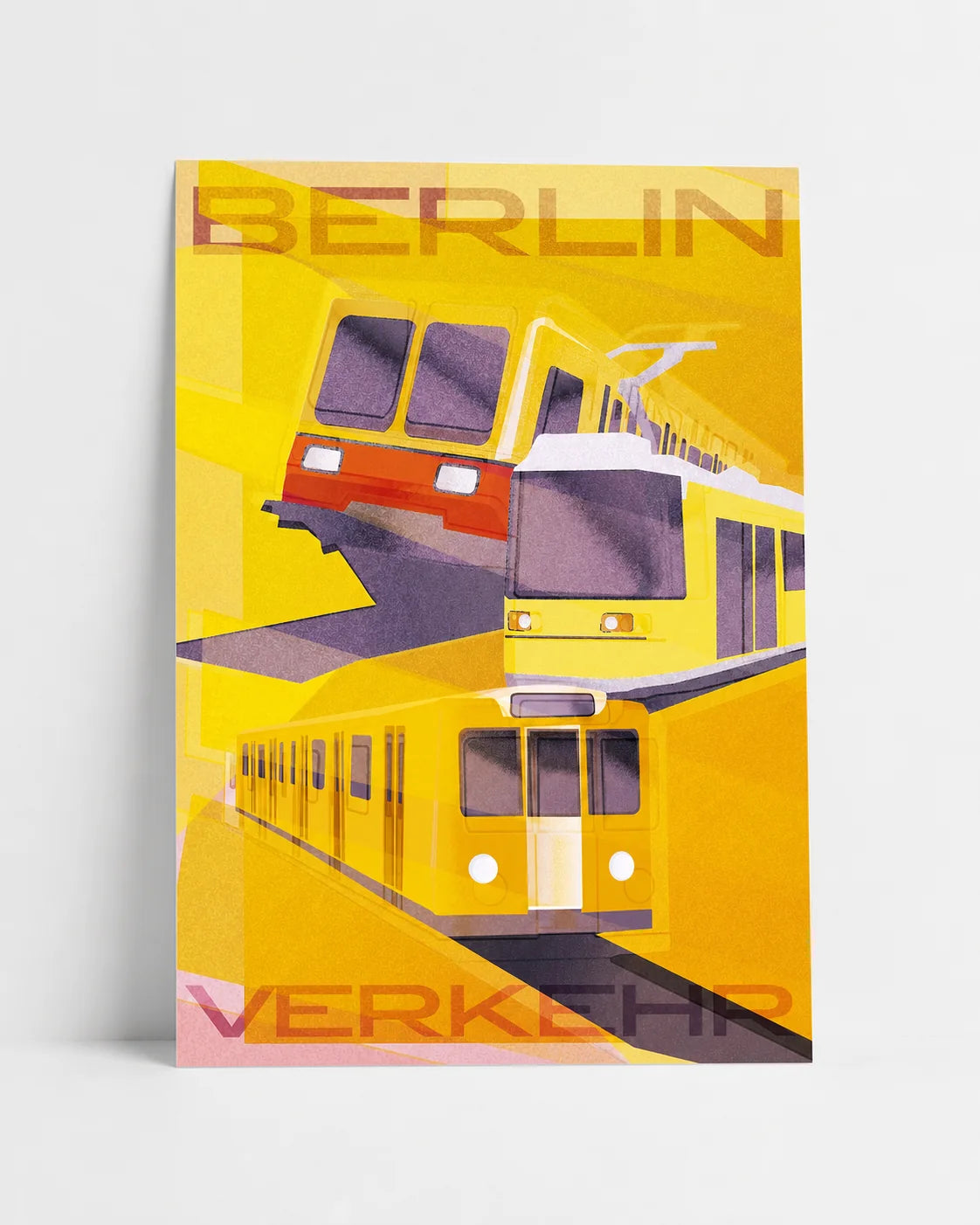 Berlin Verkehr – autorský tisk, berlínská doprava a vlak | A4, A3, A6
