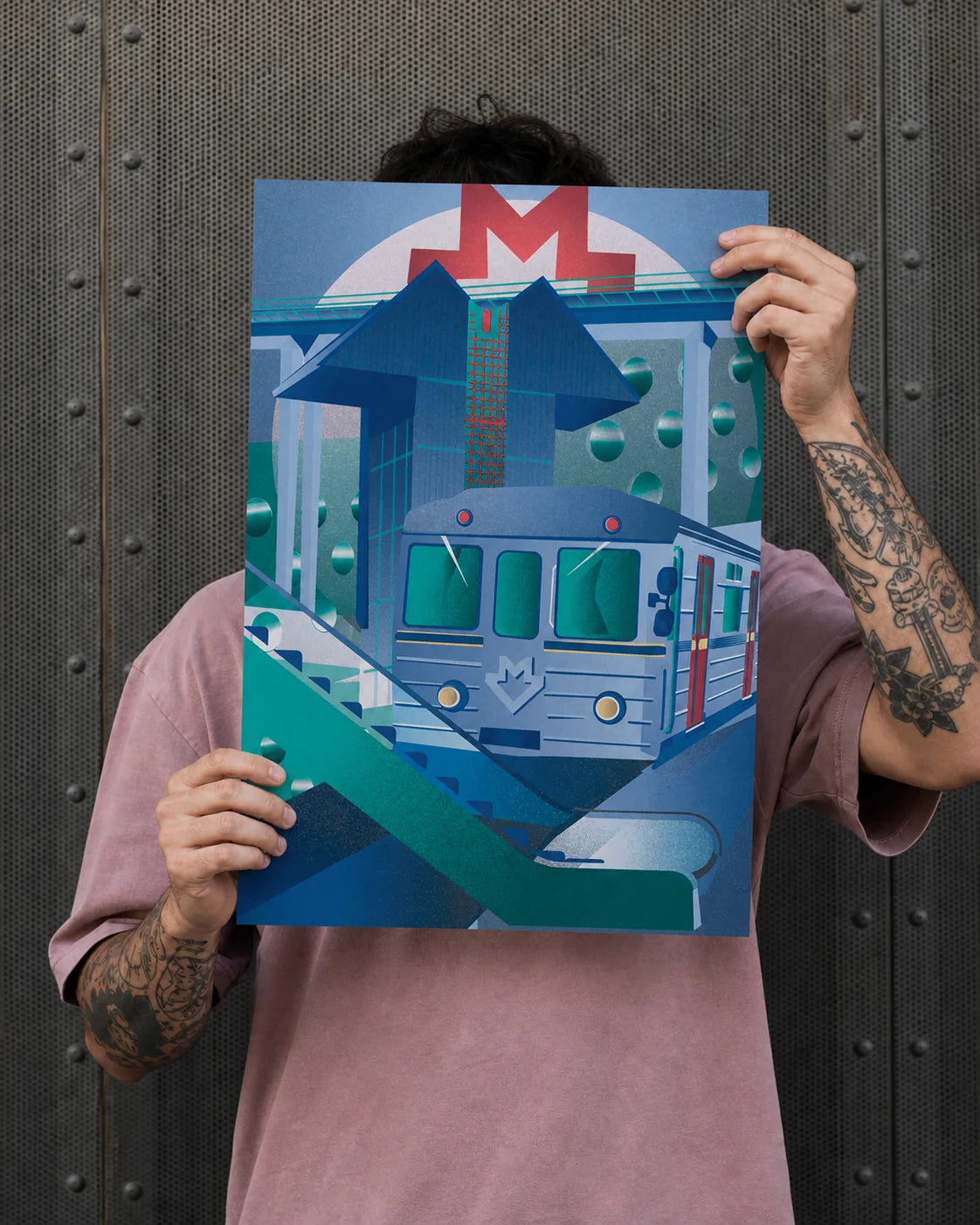 Metropoli – autorský tisk, městská železnice | A4, A3, A6