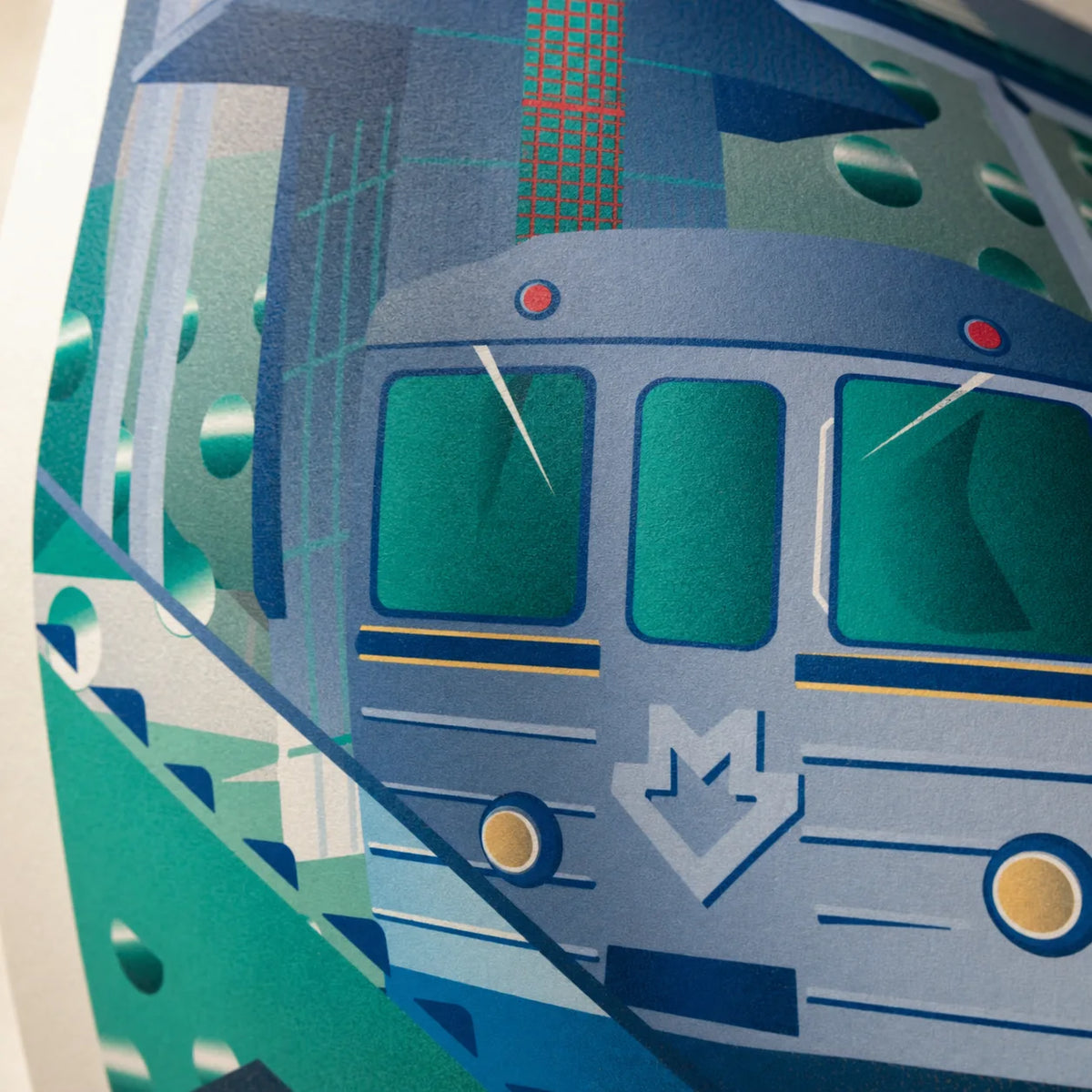 Metropoli – autorský tisk, městská železnice | A4, A3, A6